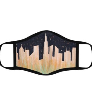 lights - Fitted Polyester Face Mask