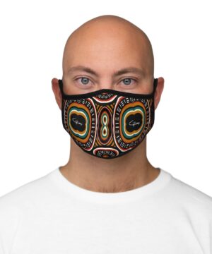 Alternative view of Ankara Fitted Polyester Face Mask